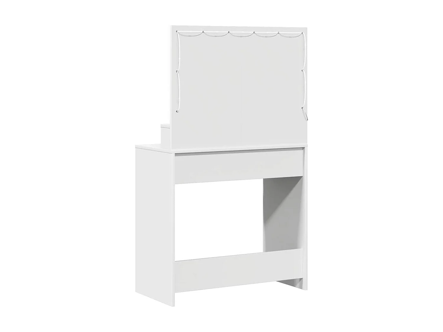 Coiffeuse avec tiroir Blanc 79 x 41 x 135 cm Bois d'ingénierie