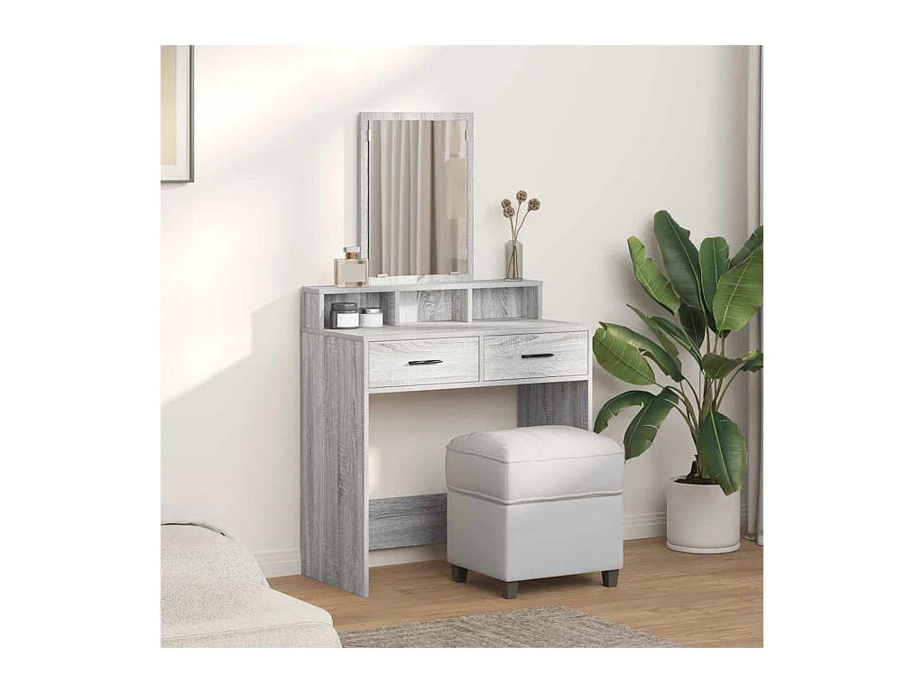 Toeletta Sonoma Grey 79 x 41 x 140 cm in legno ingegnerizzato