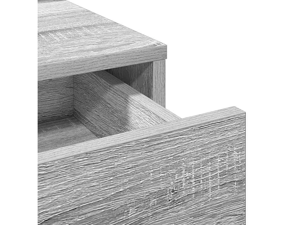 Coiffeuse Gris Sonoma 79 x 41 x 140 cm Bois d'ingénierie