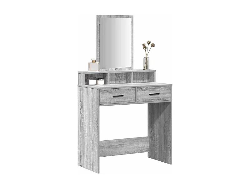 Coiffeuse Gris Sonoma 79 x 41 x 140 cm Bois d'ingénierie