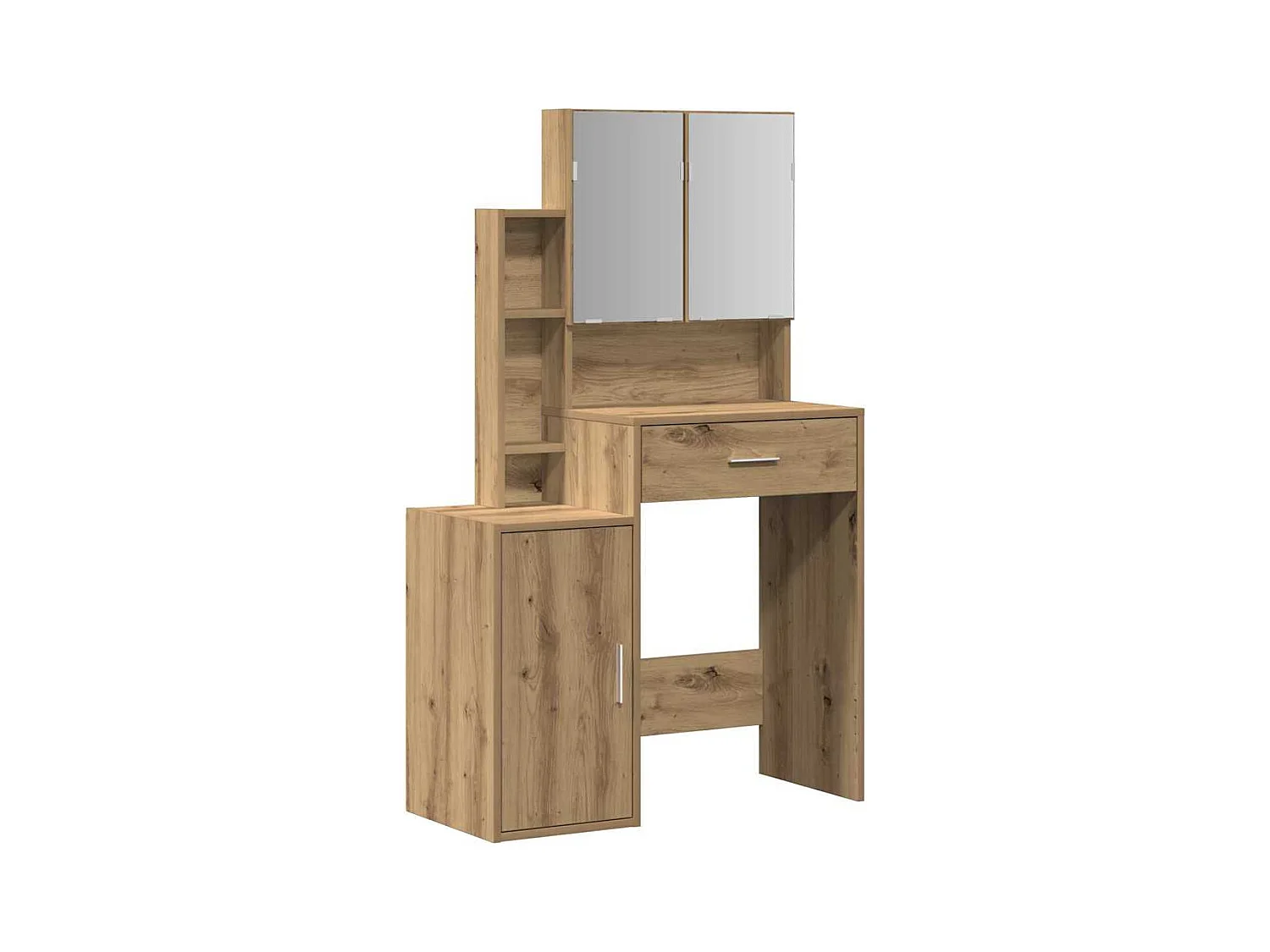 Coiffeuse chêne artisanal 80 x 35 x 132 cm Bois d'ingénierie