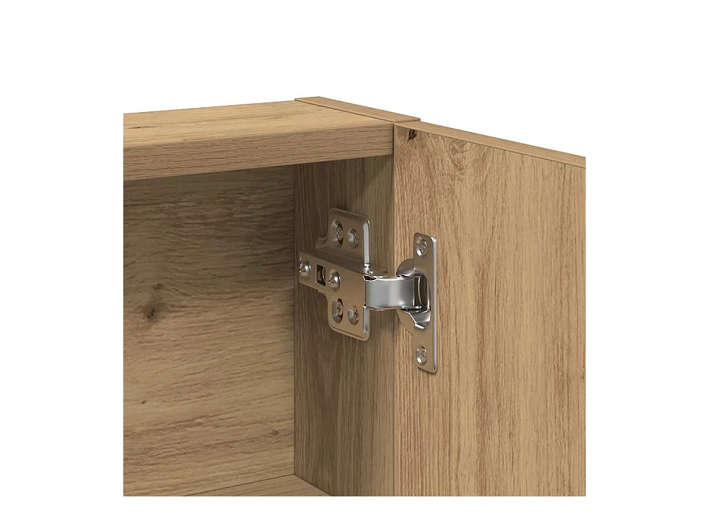 Coiffeuse chêne artisanal 80 x 35 x 132 cm Bois d'ingénierie