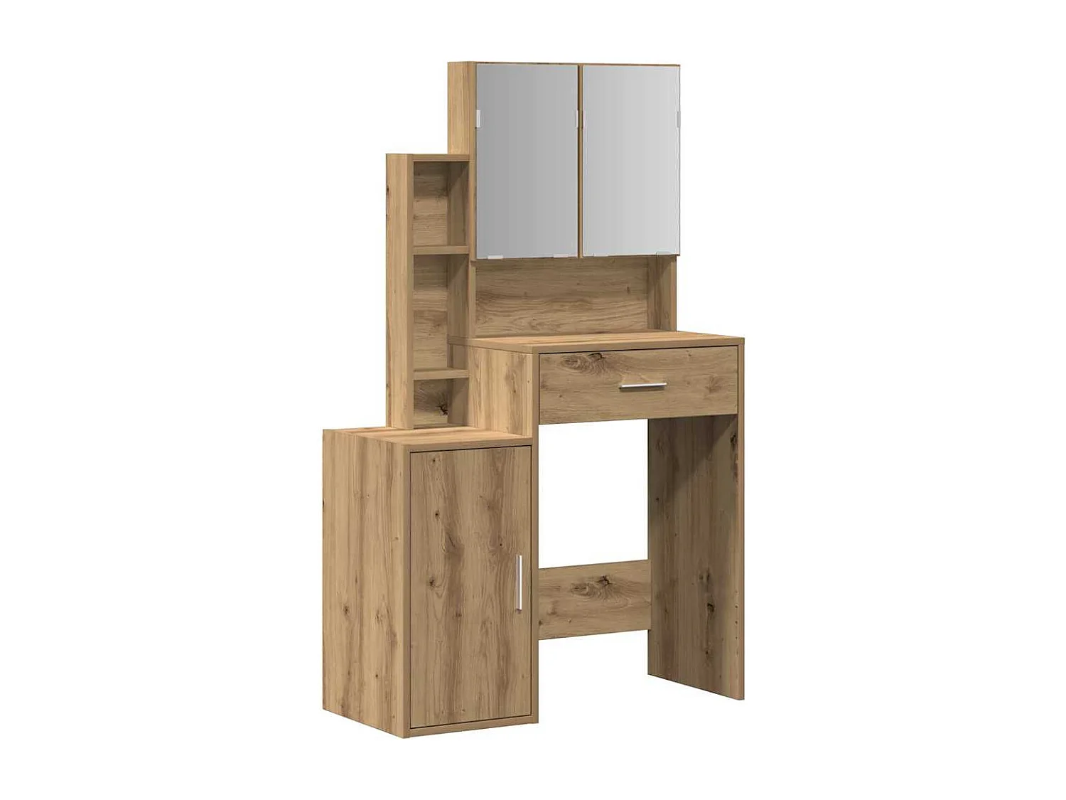 Coiffeuse chêne artisanal 80 x 35 x 132 cm Bois d'ingénierie