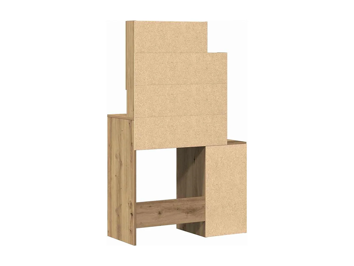 Coiffeuse chêne artisanal 80 x 35 x 132 cm Bois d'ingénierie