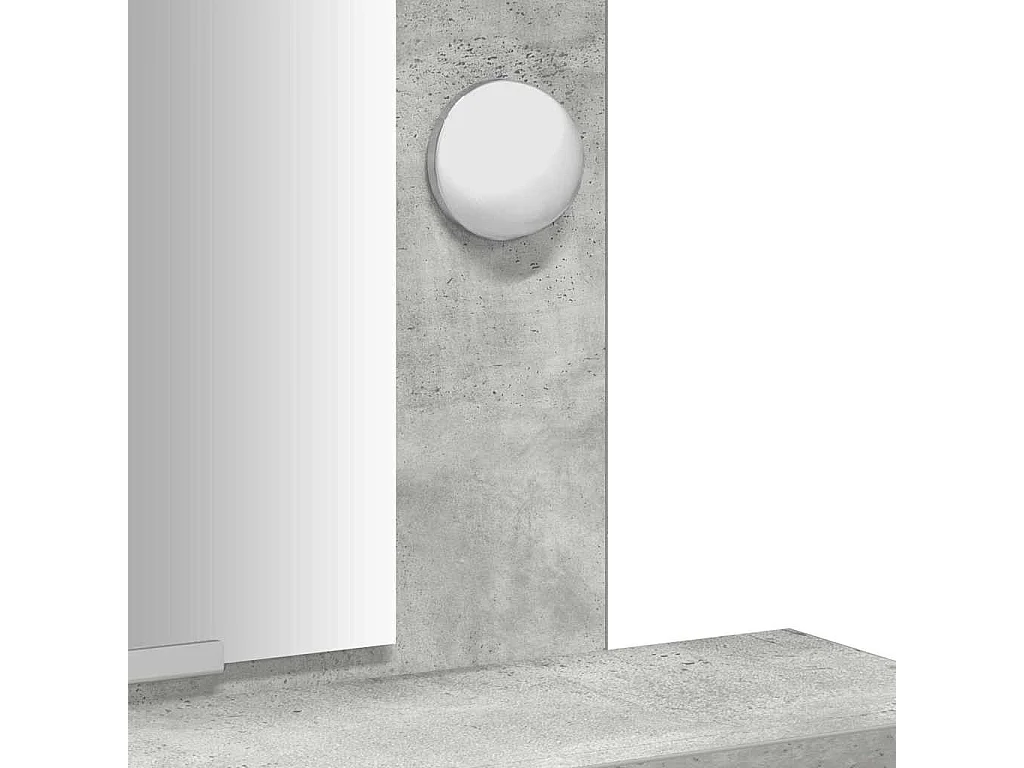 Grijze kaptafel 50 x 41 x 140 cm bewerkt hout