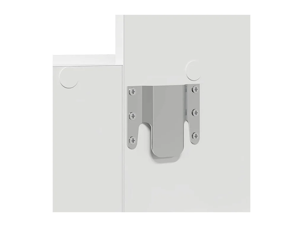 Witte kaptafel 60 x 40 x 70 cm van bewerkt hout