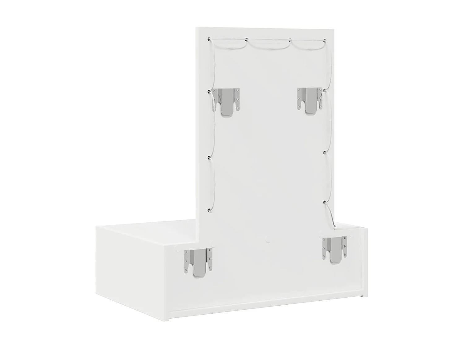 Table de Toilette Blanc 60 x 40 x 70 cm Bois d'ingénierie