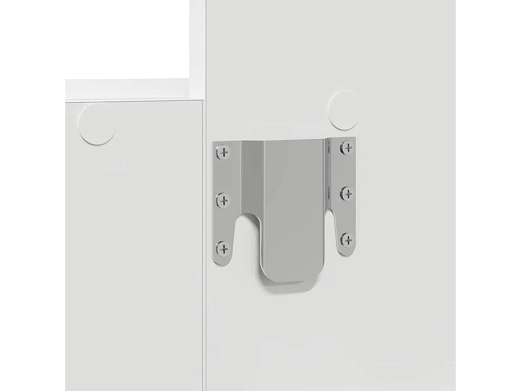 Table de Toilette Blanc 60 x 40 x 70 cm Bois d'ingénierie