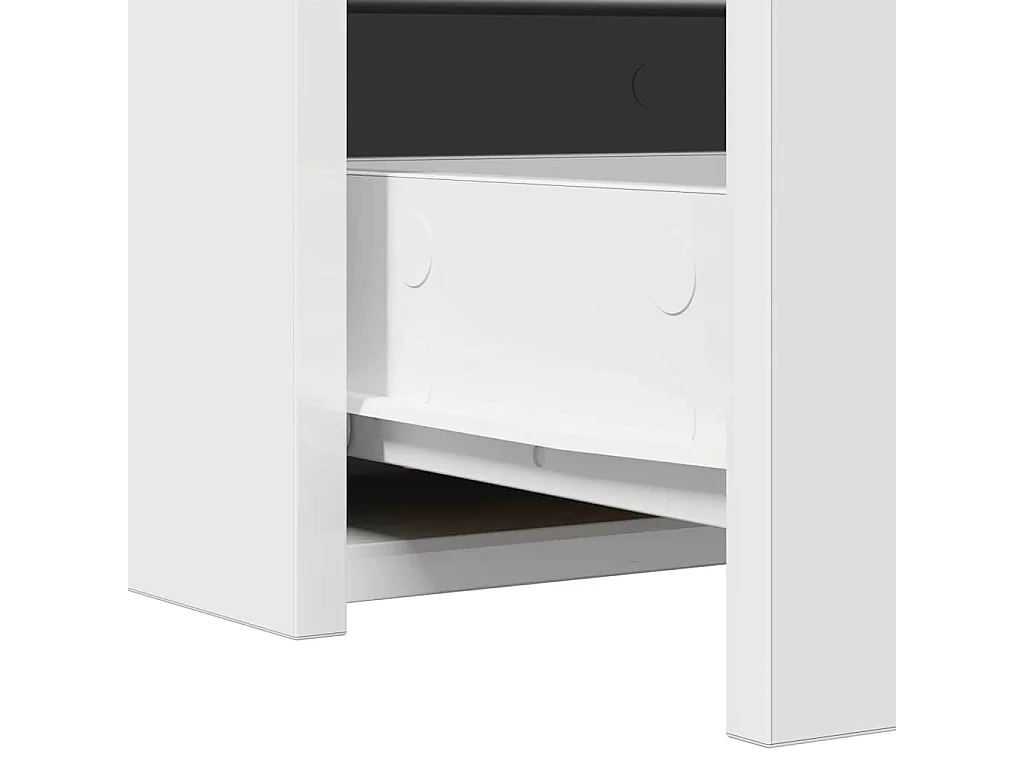 Table de Toilette Blanc 60 x 40 x 70 cm Bois d'ingénierie