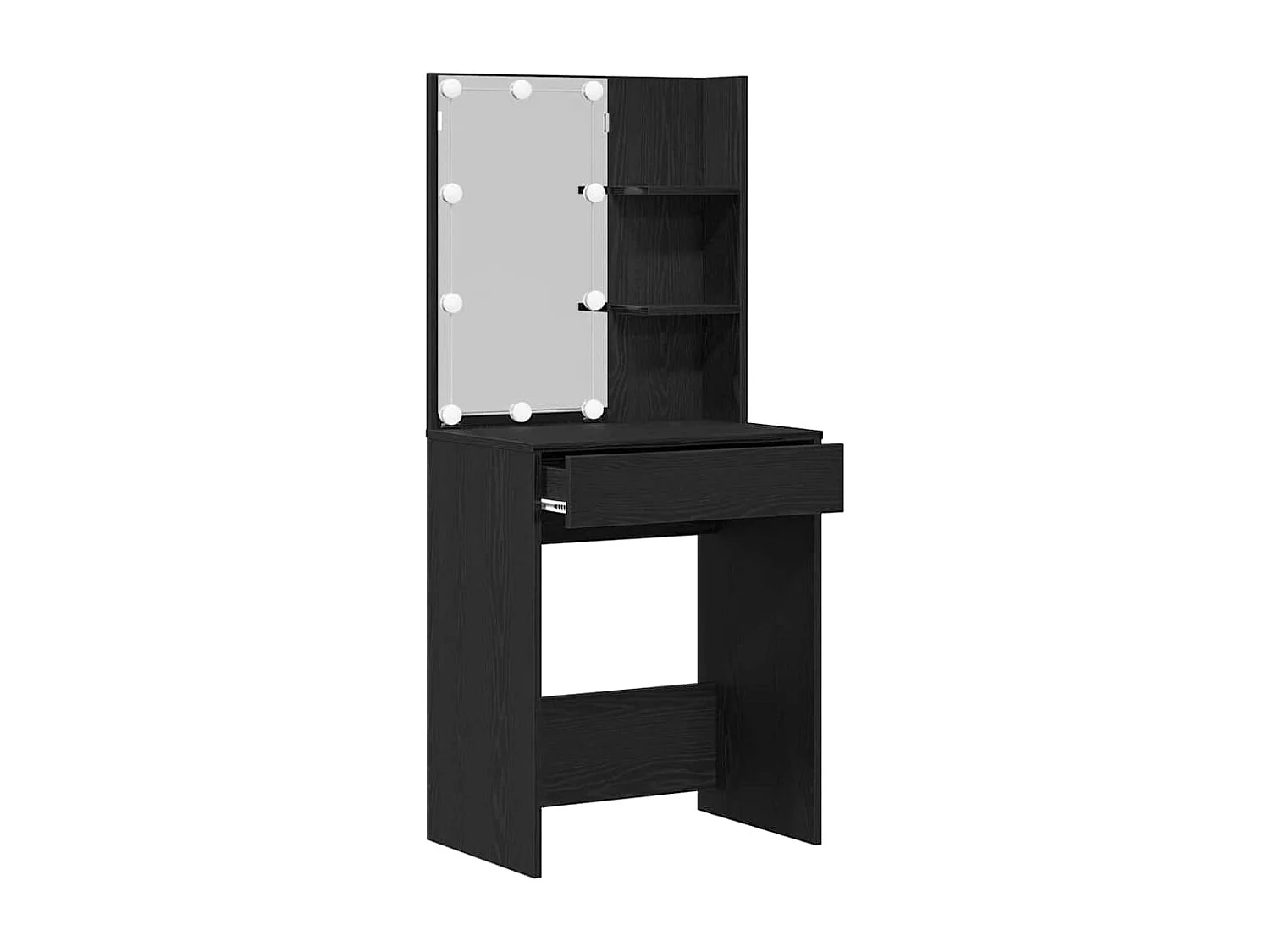 Table de Toilette Chêne noir 60 x 40 x 140 cm Bois d'ingénierie