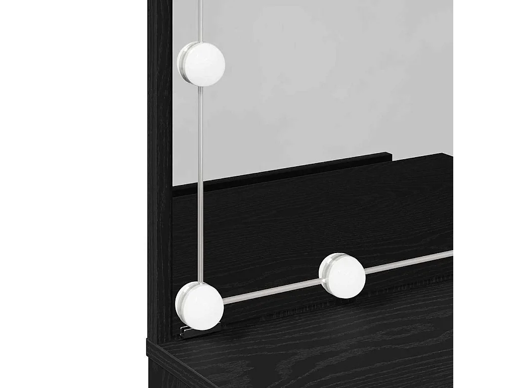 Table de Toilette Chêne noir 60 x 40 x 140 cm Bois d'ingénierie