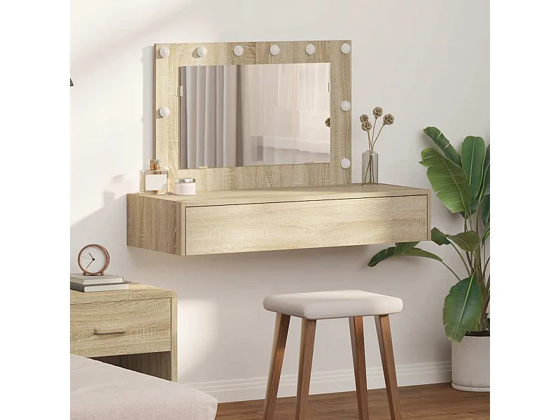 Table de Toilette Marron 100 x 40 x 70 cm Bois d'ingénierie