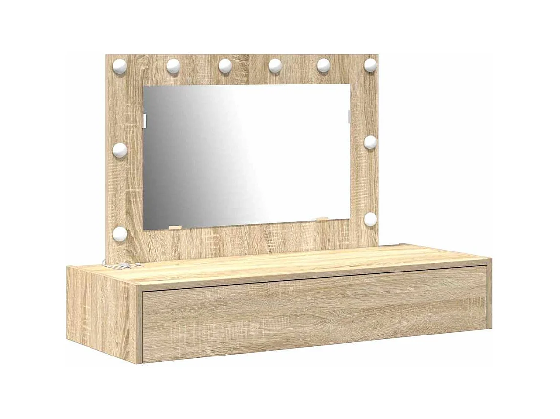 Table de Toilette Marron 100 x 40 x 70 cm Bois d'ingénierie