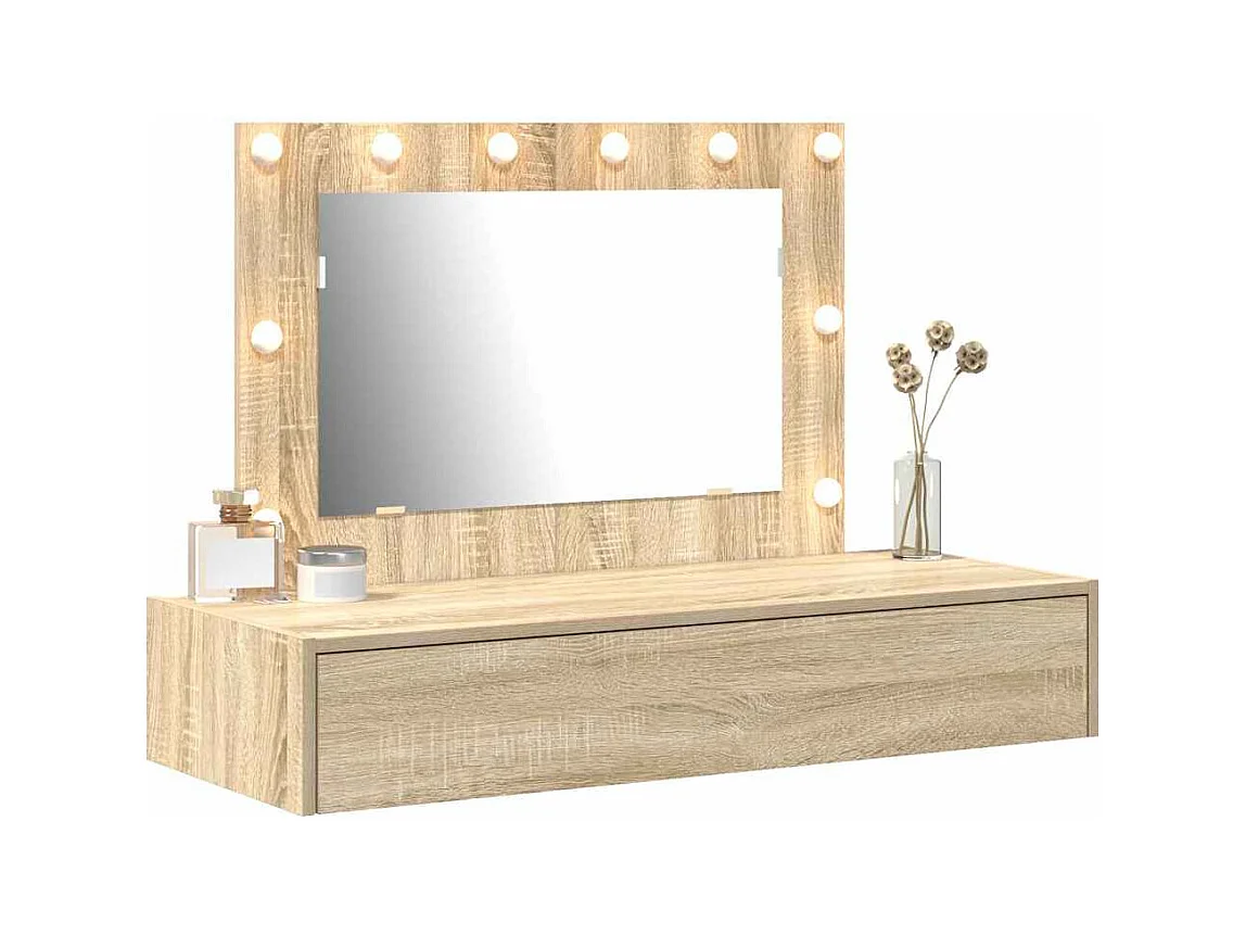 Table de Toilette Marron 100 x 40 x 70 cm Bois d'ingénierie