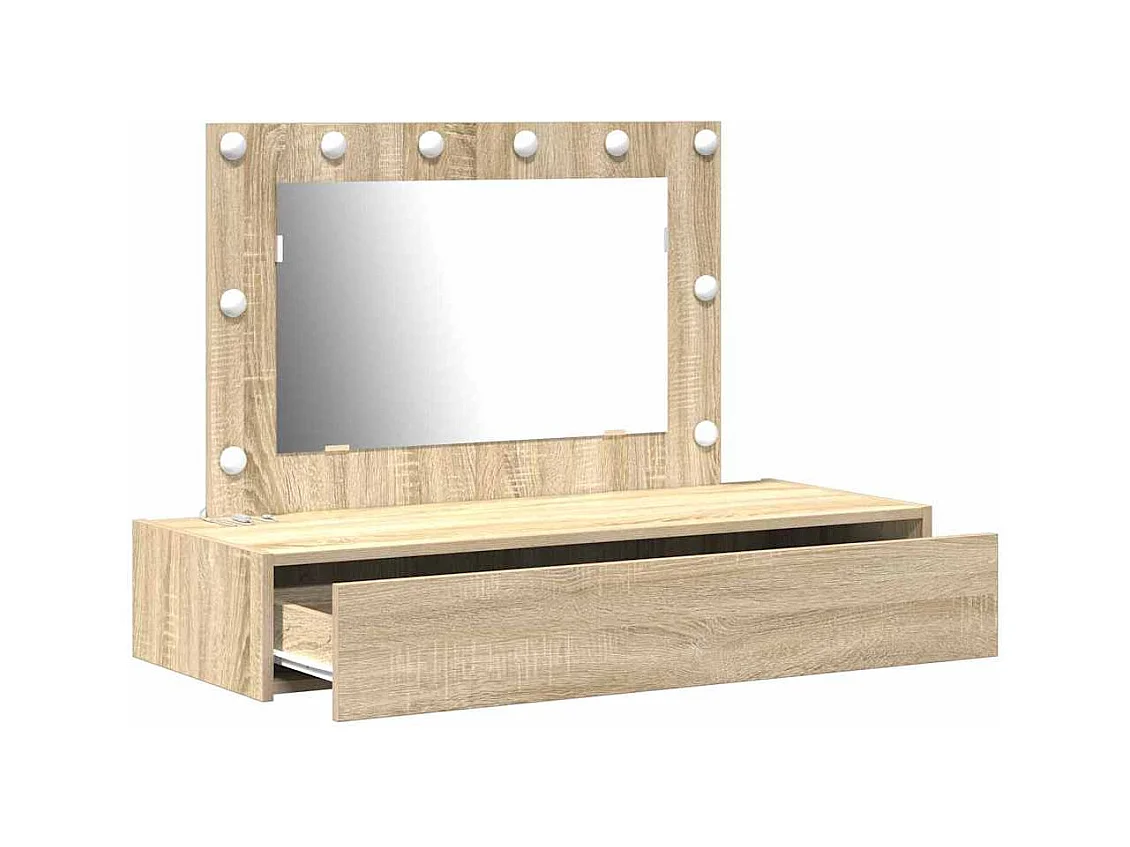 Table de Toilette Marron 100 x 40 x 70 cm Bois d'ingénierie