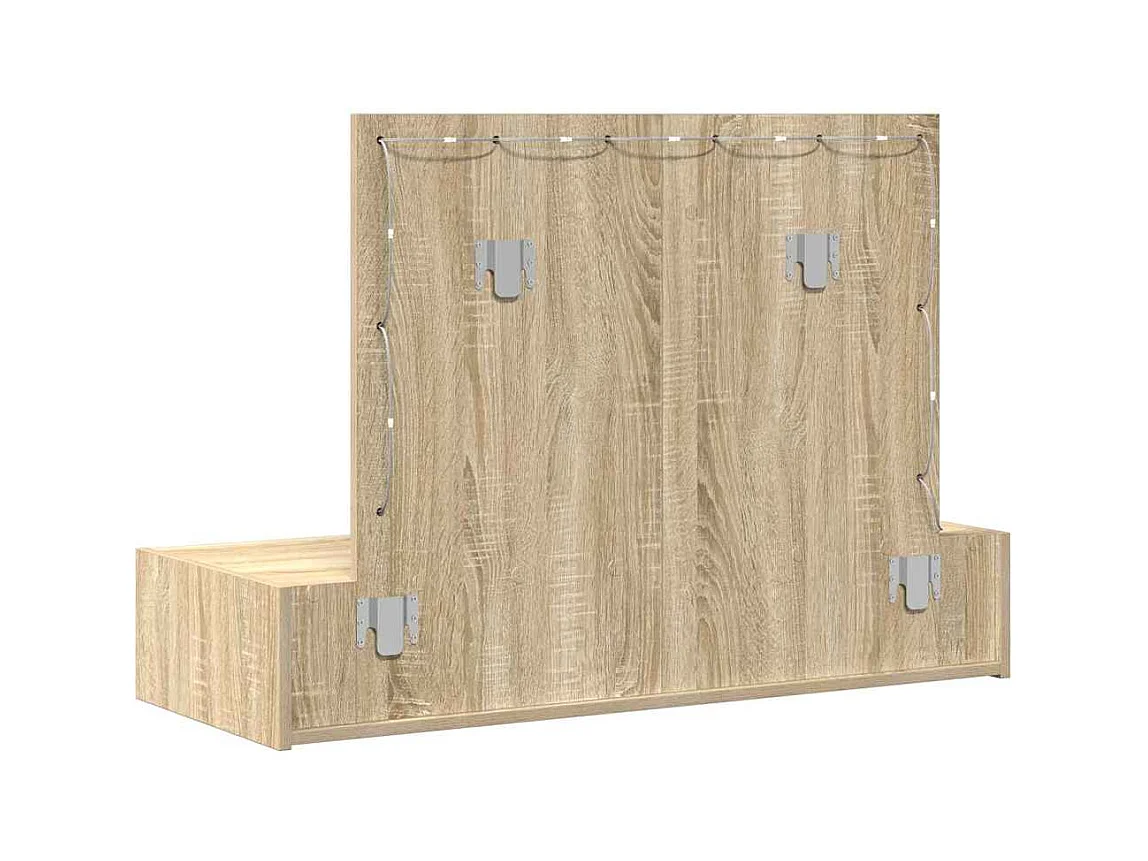 Table de Toilette Marron 100 x 40 x 70 cm Bois d'ingénierie