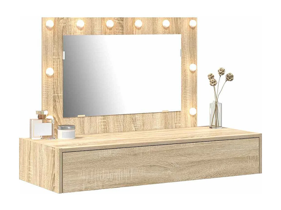 Table de Toilette Marron 100 x 40 x 70 cm Bois d'ingénierie