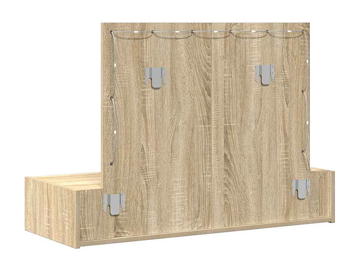 Table de Toilette Marron 100 x 40 x 70 cm Bois d'ingénierie