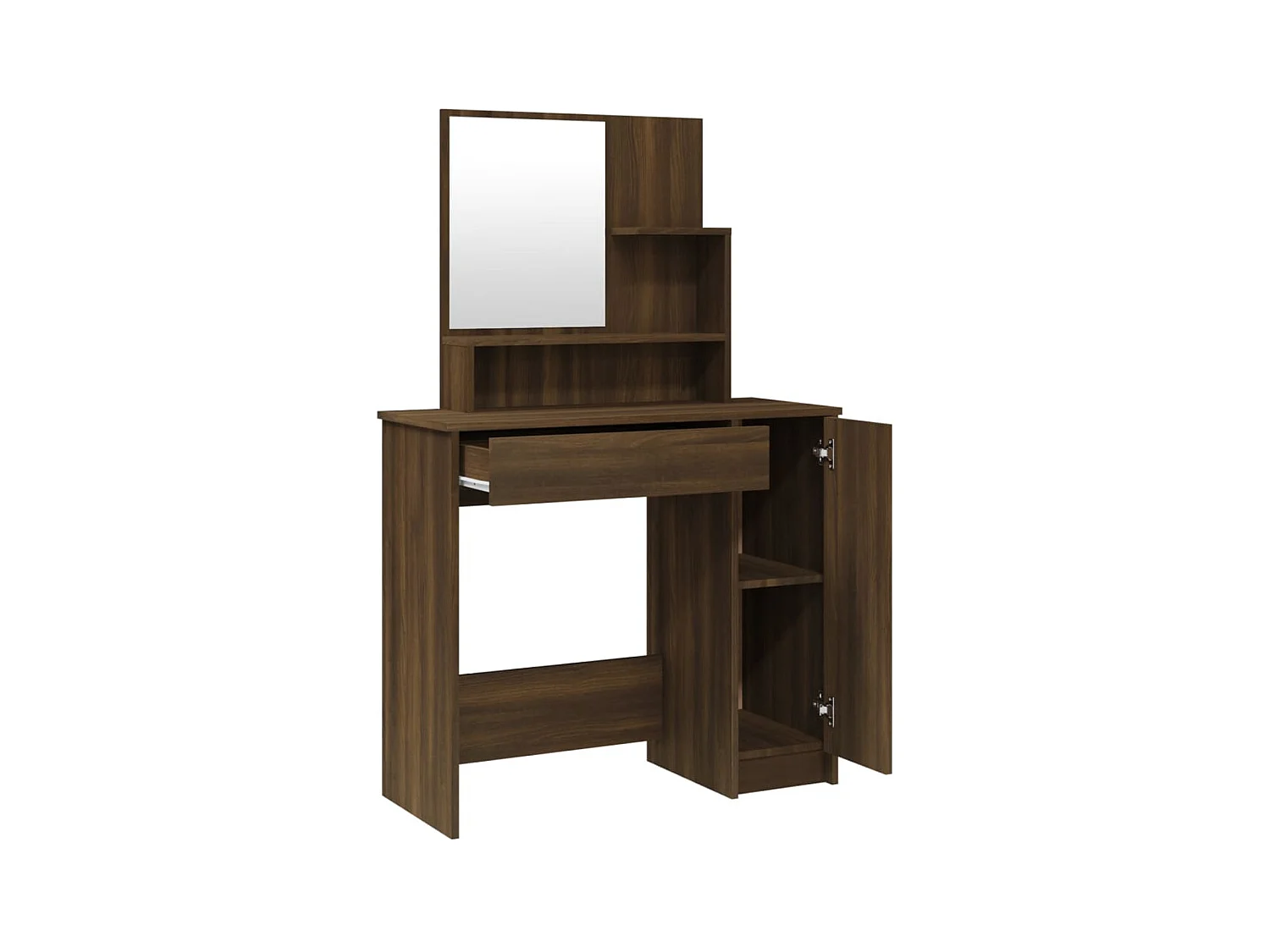 Kaptafelset Bruin eiken 86,5x35x136 cm