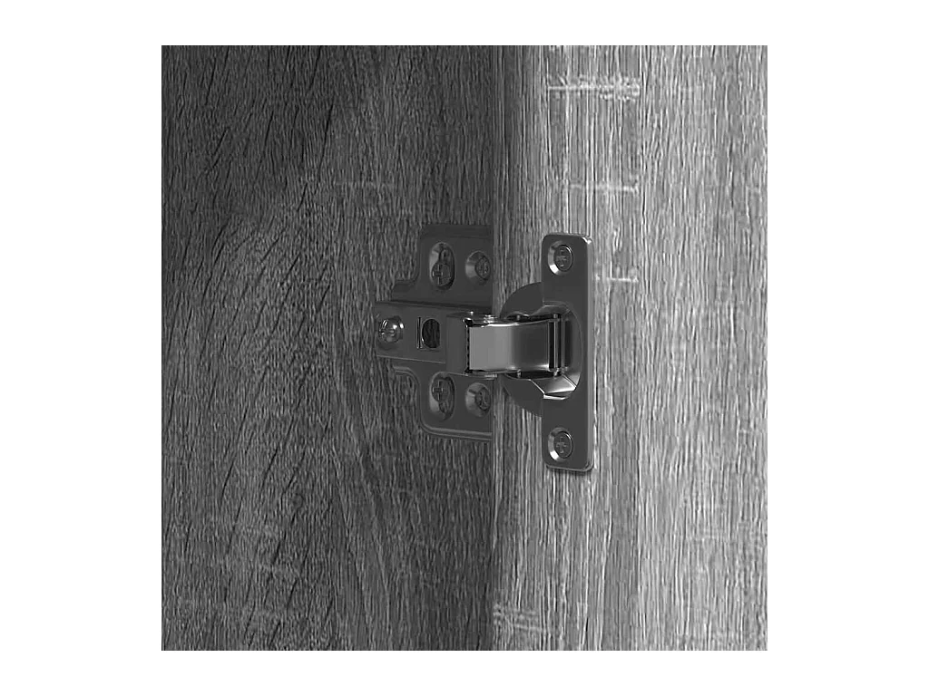 Grijze kaptafel 102 x 33 x 135 cm bewerkt hout