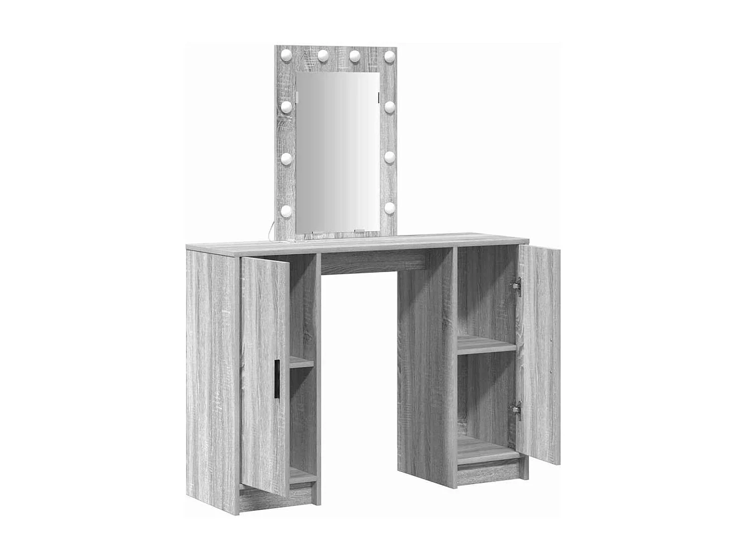 Tocador gris 102 x 33 x 135 cm Madera de ingeniería