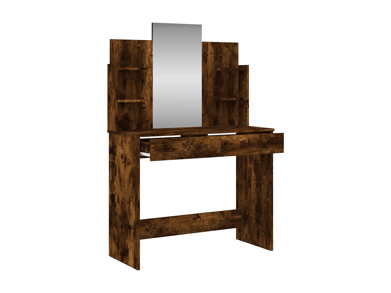 Toletta con specchio in rovere fumé 96x39x142 cm