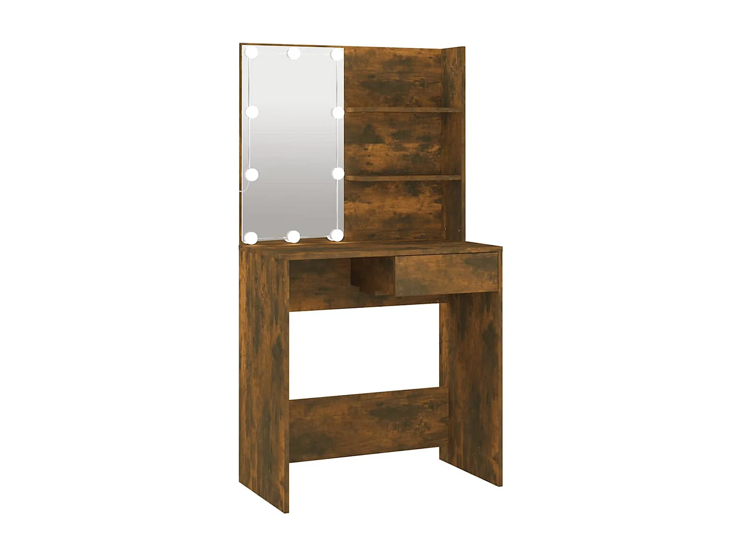 Toletta con LED Rovere fumé 74,5x40x141 cm