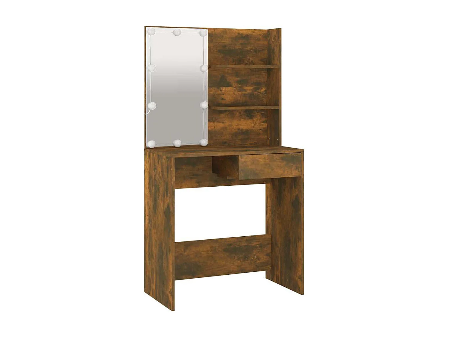 Toletta con LED Rovere fumé 74,5x40x141 cm