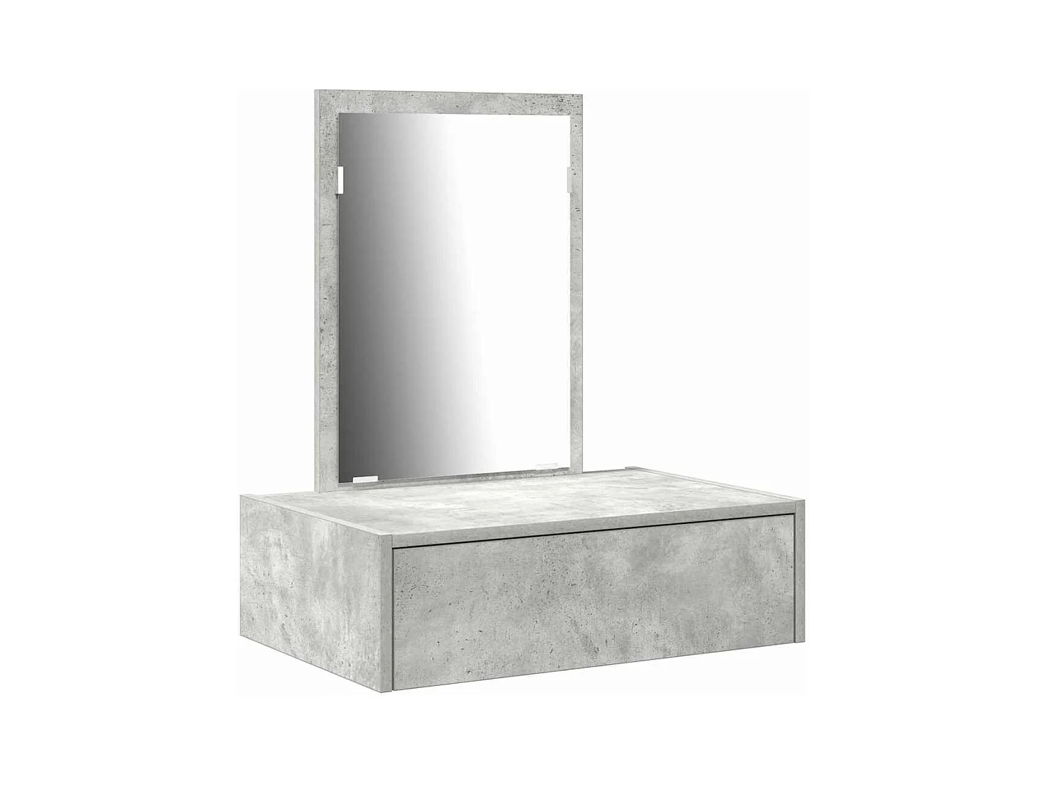 Table de Toilette Gris 60 x 40 x 70 cm Bois d'ingénierie
