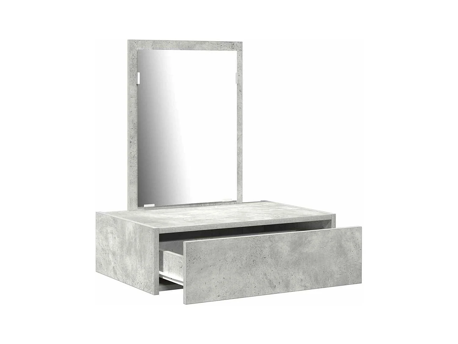 Table de Toilette Gris 60 x 40 x 70 cm Bois d'ingénierie