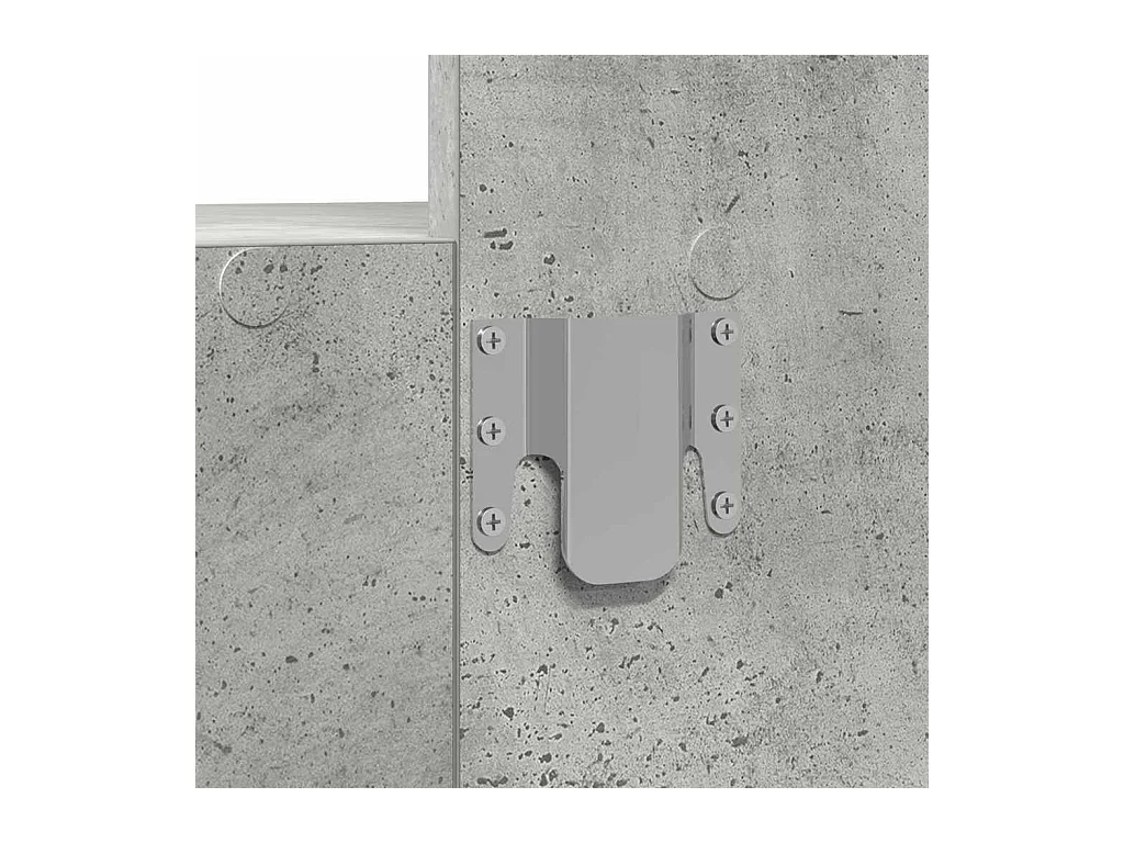 Table de Toilette Gris 60 x 40 x 70 cm Bois d'ingénierie