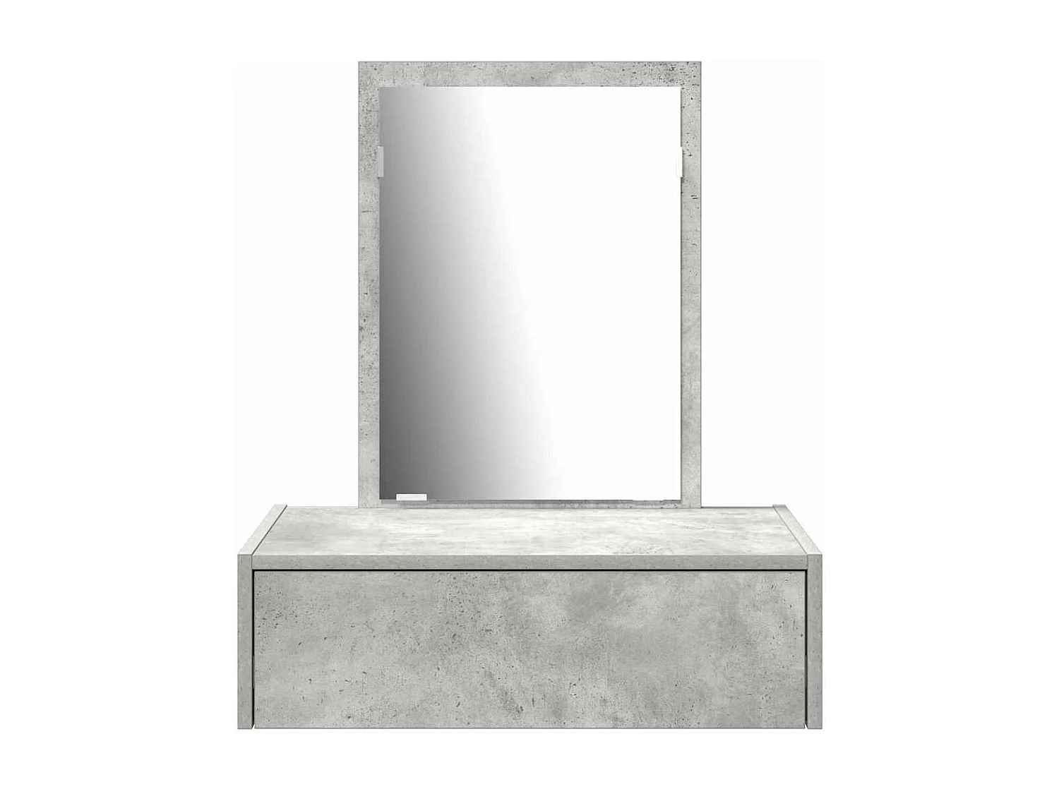 Table de Toilette Gris 60 x 40 x 70 cm Bois d'ingénierie