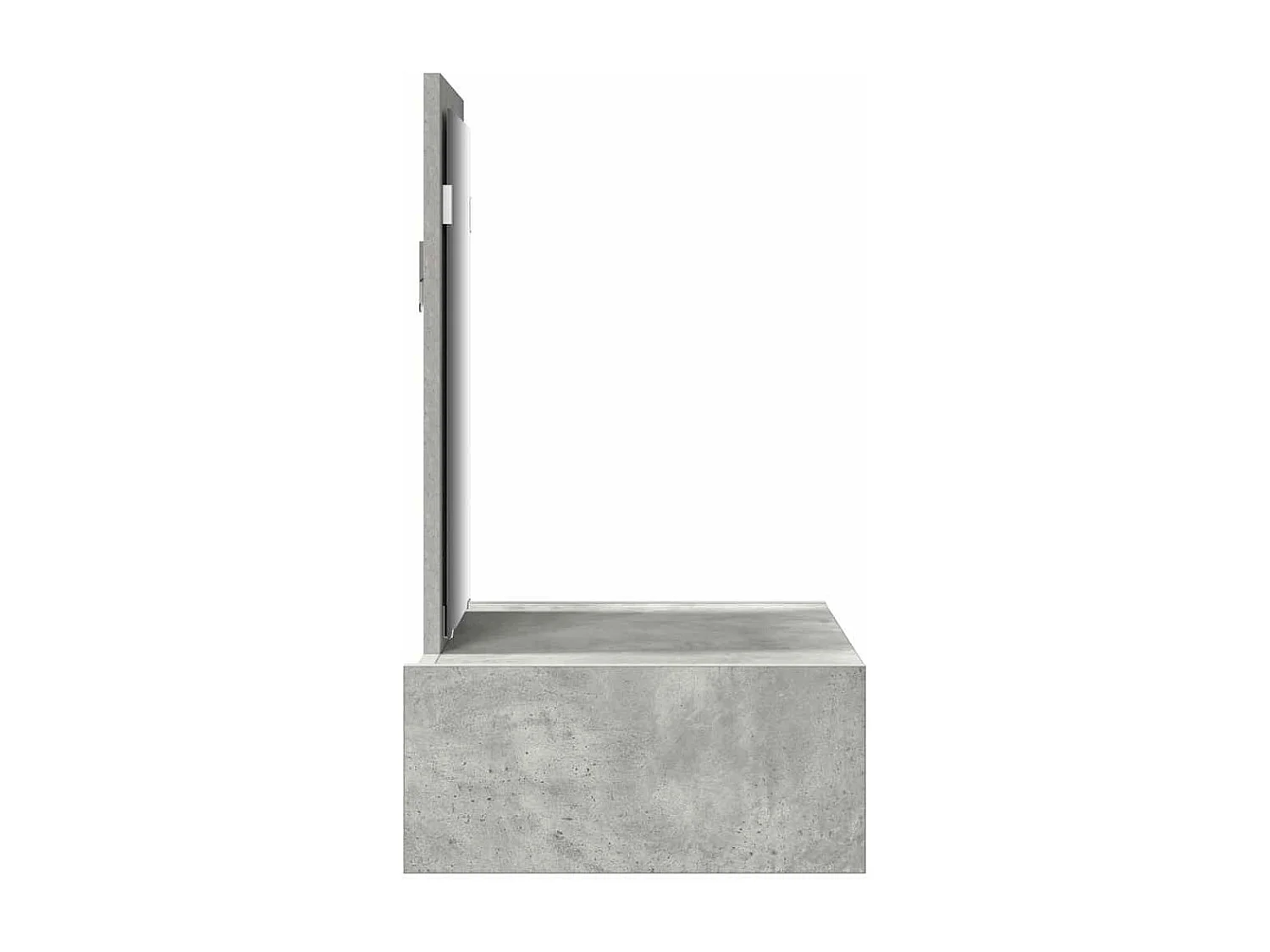 Table de Toilette Gris 60 x 40 x 70 cm Bois d'ingénierie