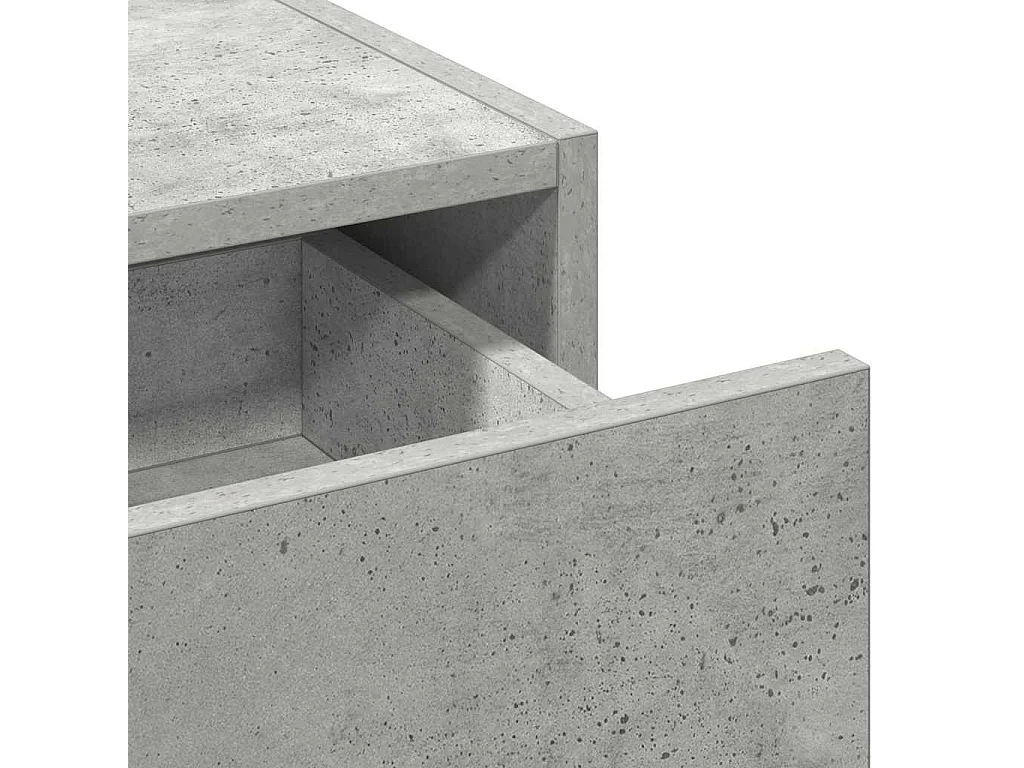 Table de Toilette Gris 60 x 40 x 70 cm Bois d'ingénierie