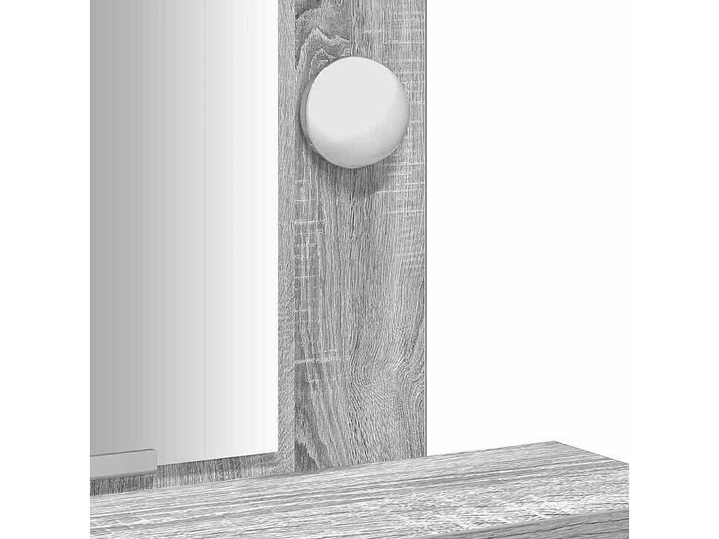 Table de Toilette Gris 50 x 41 x 140 cm Bois d'ingénierie