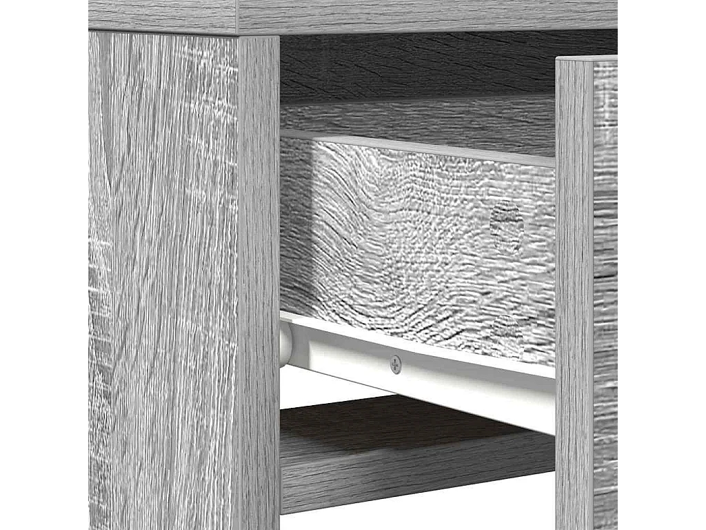 Table de Toilette Gris 50 x 41 x 140 cm Bois d'ingénierie