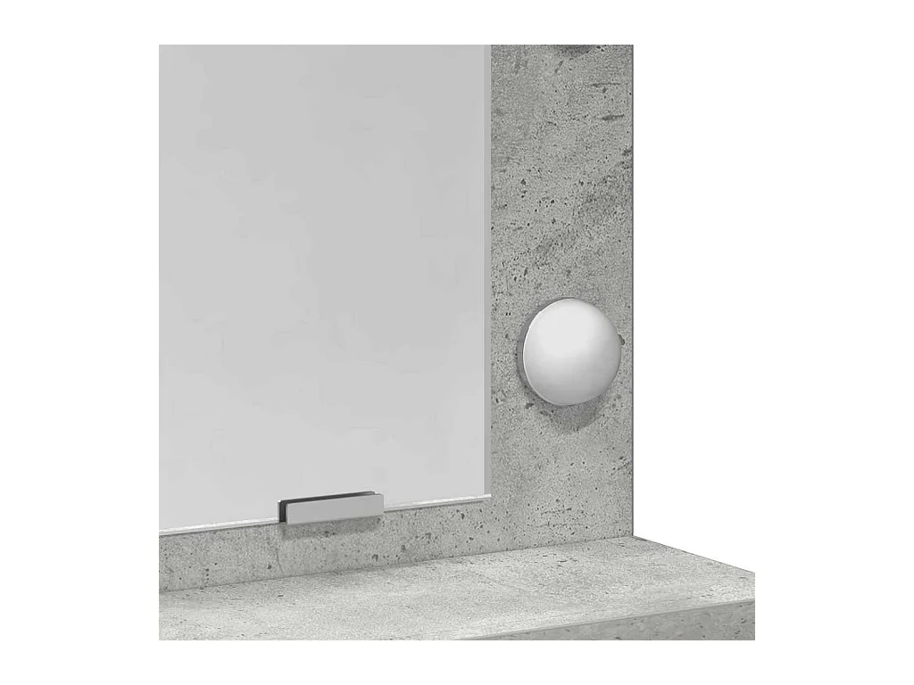 Coiffeuse Gris béton 50 x 41 x 135 cm Bois d'ingénierie