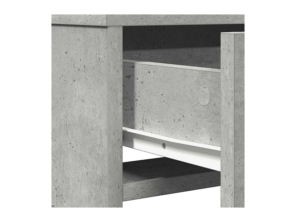 Coiffeuse Gris béton 50 x 41 x 135 cm Bois d'ingénierie