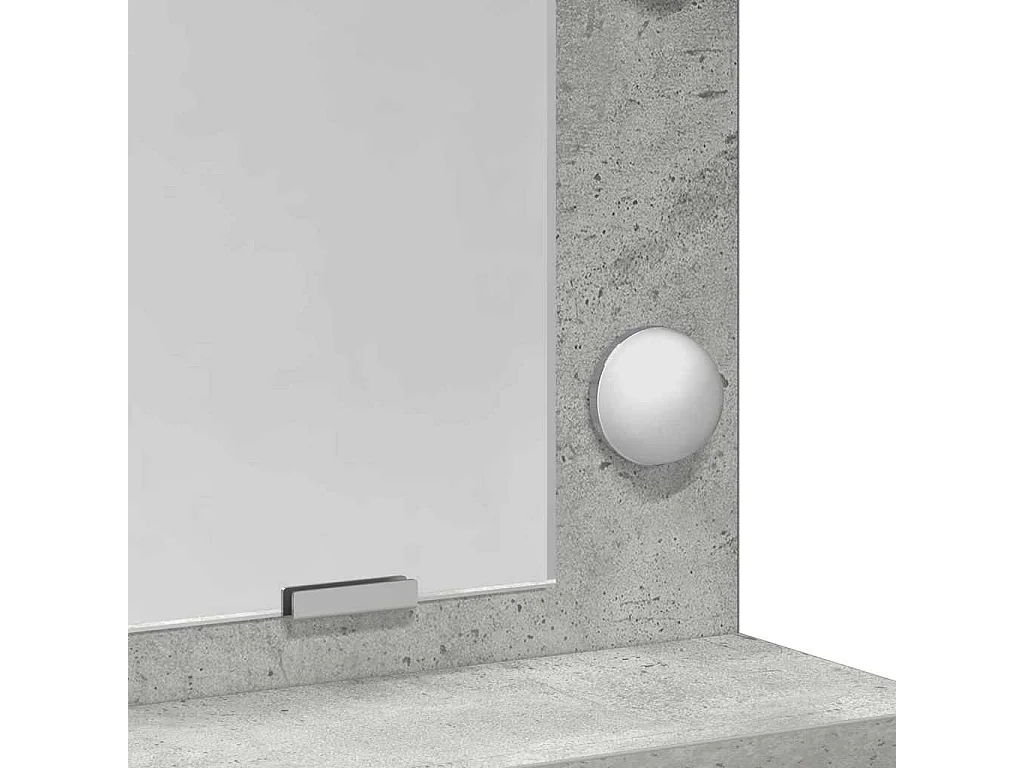 Coiffeuse Gris béton 50 x 41 x 135 cm Bois d'ingénierie