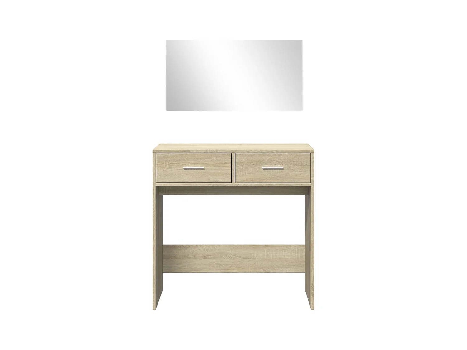 Tocador con espejo roble Sonoma 80x39x80 cm