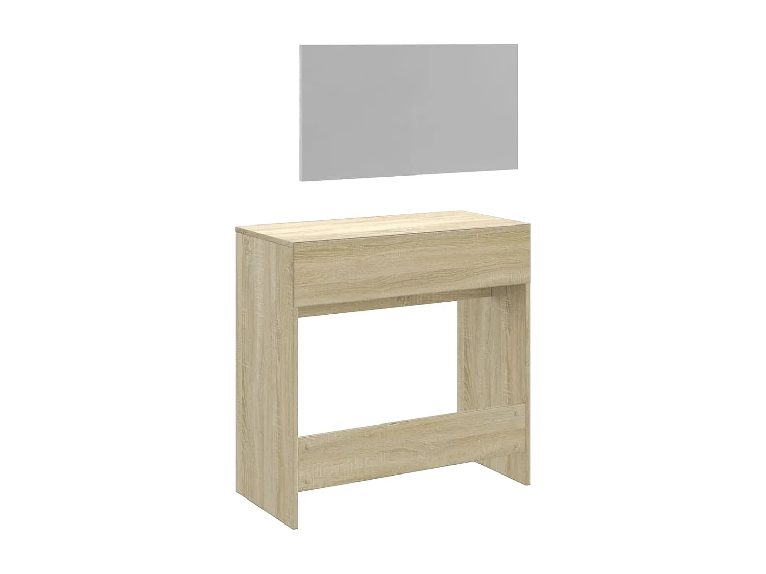 Toletta con specchio Rovere Sonoma 80x39x80 cm