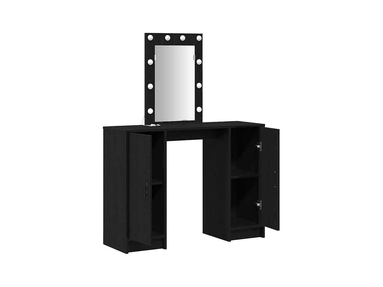 Table de Toilette Noir 102 x 33 x 135 cm Bois d'ingénierie