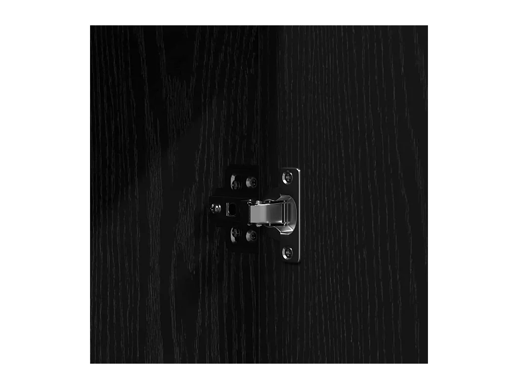 Table de Toilette Noir 102 x 33 x 135 cm Bois d'ingénierie