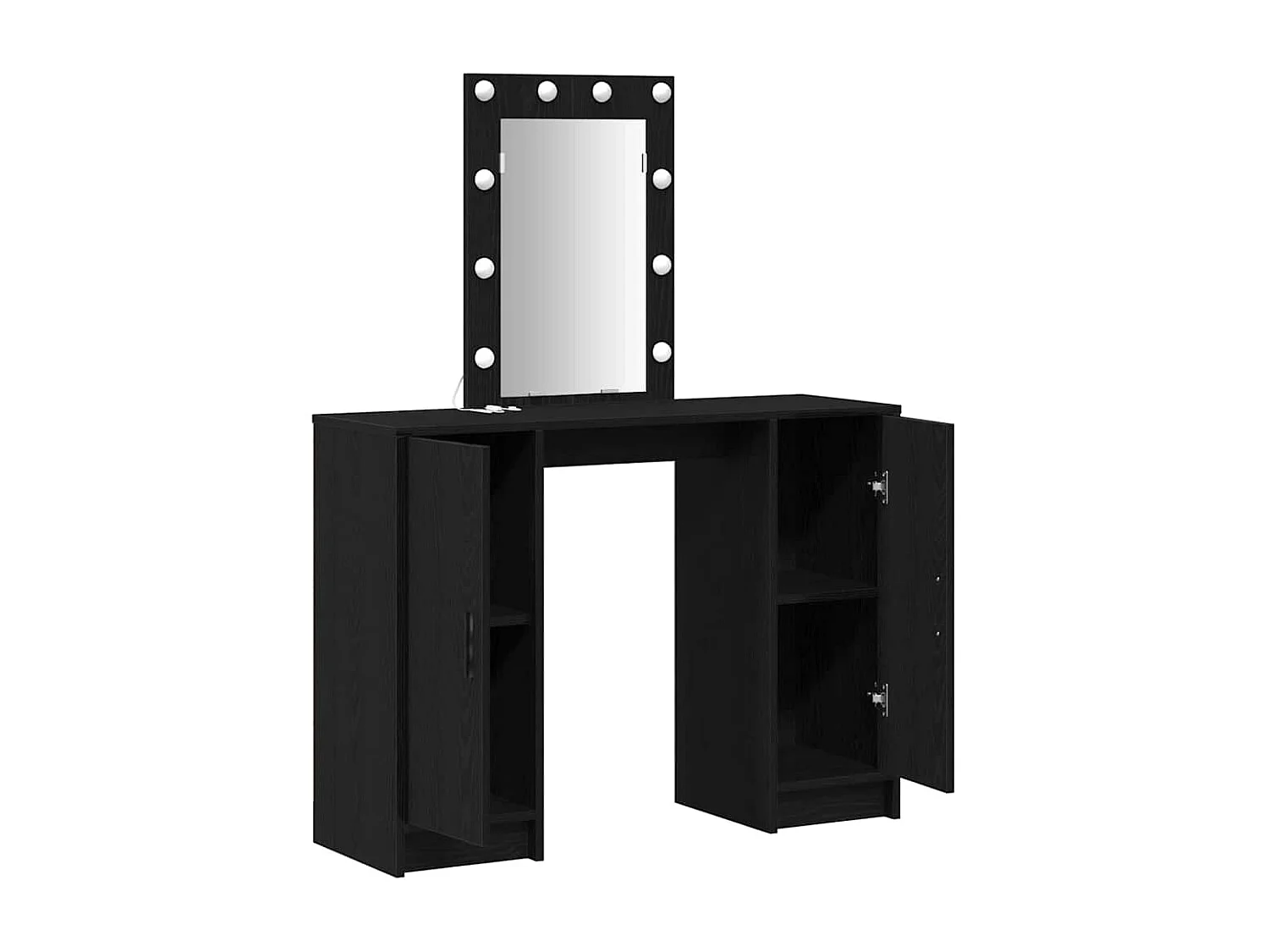 Tocador negro 102 x 33 x 135 cm Madera de ingeniería