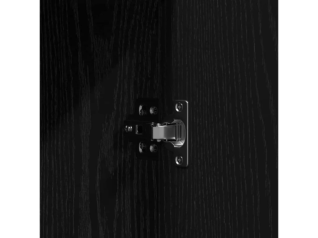 Tocador negro 102 x 33 x 135 cm Madera de ingeniería