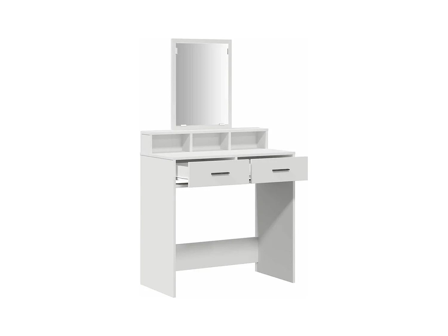 Coiffeuse avec tiroir Blanc 79 x 41 x 140 cm Bois d'ingénierie