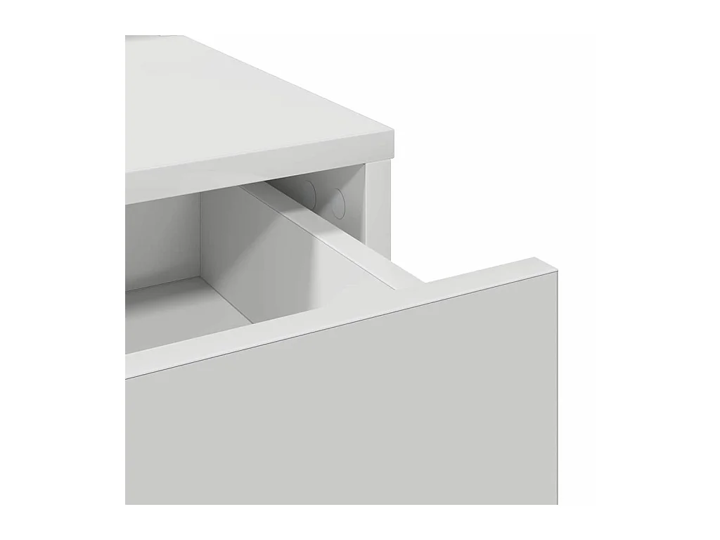 Coiffeuse avec tiroir Blanc 79 x 41 x 140 cm Bois d'ingénierie