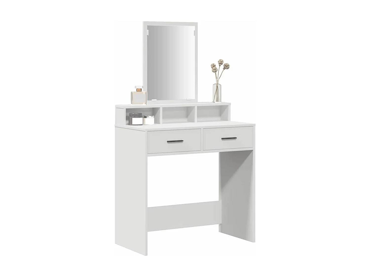 Coiffeuse avec tiroir Blanc 79 x 41 x 140 cm Bois d'ingénierie