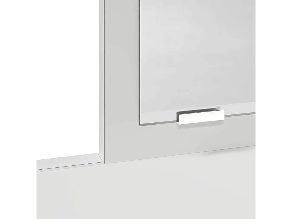 Coiffeuse avec tiroir Blanc 79 x 41 x 140 cm Bois d'ingénierie