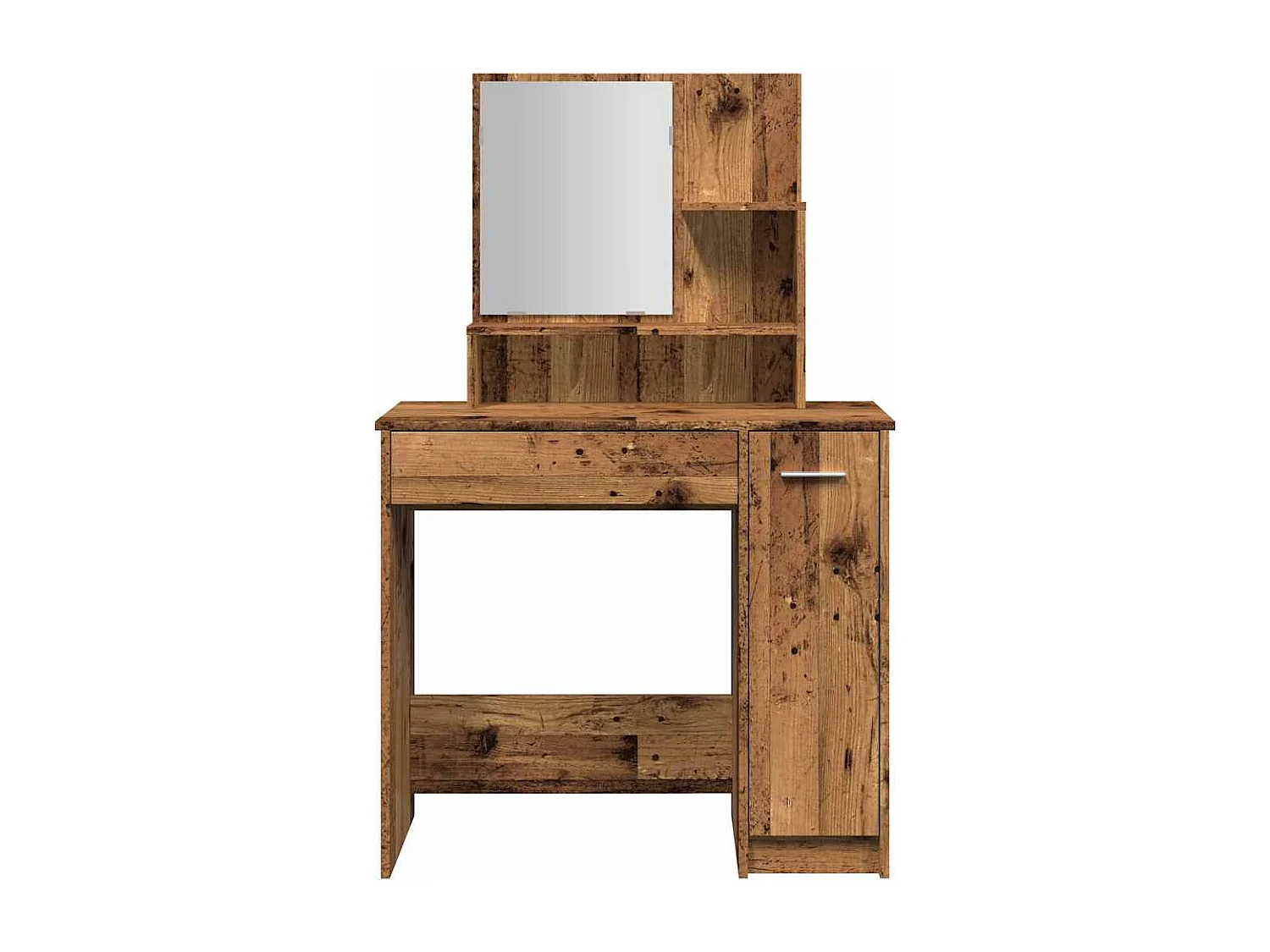 Coiffeuse avec miroir vieux bois 86,5x35x136 cm